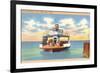 Ferry Boat, Galveston, Texas-null-Framed Art Print