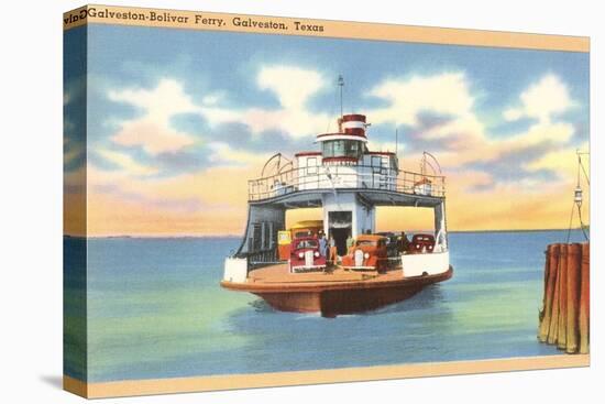 Ferry Boat, Galveston, Texas-null-Stretched Canvas