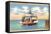 Ferry Boat, Galveston, Texas-null-Framed Stretched Canvas