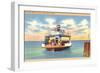 Ferry Boat, Galveston, Texas-null-Framed Art Print