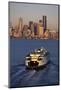 Ferry Boat in Elliot Bay-Paul Souders-Mounted Photographic Print