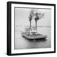 Ferry Boat on the Mississippi River-null-Framed Photographic Print