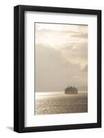 Ferry Boats Crossing Elliott Bay from Seattle, Washington-Greg Probst-Framed Photographic Print