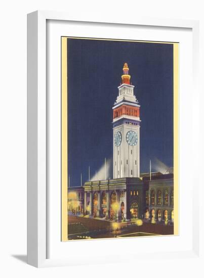 Ferry Building, San Francisco, California-null-Framed Art Print
