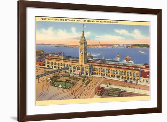 Ferry Building, San Francisco, California-null-Framed Art Print