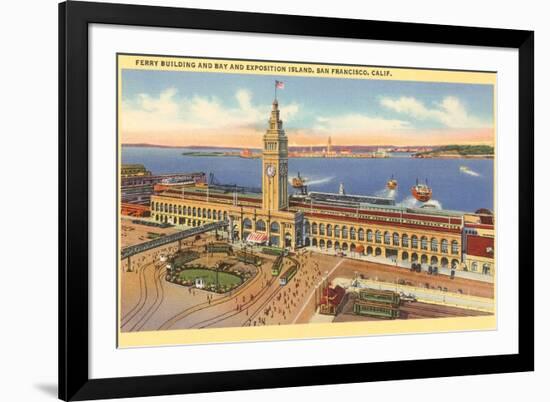 Ferry Building, San Francisco, California-null-Framed Premium Giclee Print