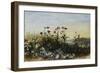 Ferry Carrig Castle, Co. Wexford, Seen Through a Bank of Wild Flowers-Andrew Nicholl-Framed Giclee Print