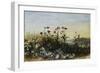 Ferry Carrig Castle, Co. Wexford, Seen Through a Bank of Wild Flowers-Andrew Nicholl-Framed Giclee Print