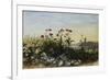 Ferry Carrig Castle, Co. Wexford, Seen Through a Bank of Wild Flowers-Andrew Nicholl-Framed Giclee Print