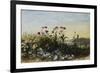 Ferry Carrig Castle, Co. Wexford, Seen Through a Bank of Wild Flowers-Andrew Nicholl-Framed Giclee Print