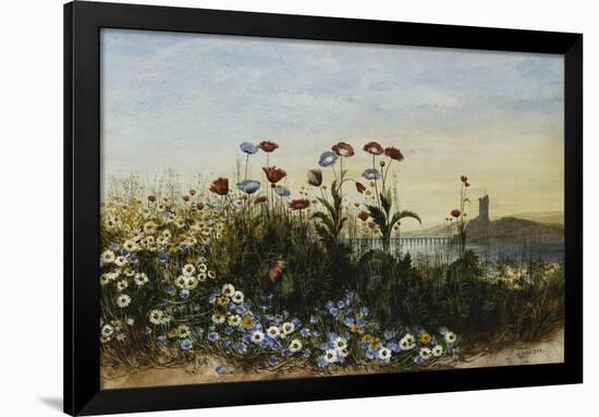 Ferry Carrig Castle, Co. Wexford, Seen Through a Bank of Wild Flowers-Andrew Nicholl-Framed Giclee Print