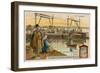 Ferry Crossing the Syr-Darya River at Khujand in Tajikistan-null-Framed Giclee Print