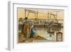 Ferry Crossing the Syr-Darya River at Khujand in Tajikistan-null-Framed Giclee Print