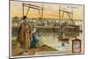 Ferry Crossing the Syr-Darya River at Khujand in Tajikistan-null-Mounted Giclee Print