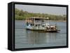 Ferry Crossing the Tiracol River, Goa, India-R H Productions-Framed Stretched Canvas