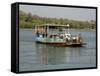 Ferry Crossing the Tiracol River, Goa, India-R H Productions-Framed Stretched Canvas