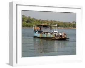 Ferry Crossing the Tiracol River, Goa, India-R H Productions-Framed Photographic Print