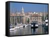Ferry Crossing Vieux Port, Marseille, Bouches-Du-Rhone, Provence, France-Roy Rainford-Framed Stretched Canvas