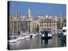 Ferry Crossing Vieux Port, Marseille, Bouches-Du-Rhone, Provence, France-Roy Rainford-Stretched Canvas