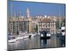 Ferry Crossing Vieux Port, Marseille, Bouches-Du-Rhone, Provence, France-Roy Rainford-Mounted Photographic Print