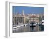 Ferry Crossing Vieux Port, Marseille, Bouches-Du-Rhone, Provence, France-Roy Rainford-Framed Photographic Print