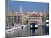 Ferry Crossing Vieux Port, Marseille, Bouches-Du-Rhone, Provence, France-Roy Rainford-Mounted Photographic Print