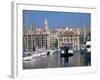 Ferry Crossing Vieux Port, Marseille, Bouches-Du-Rhone, Provence, France-Roy Rainford-Framed Photographic Print