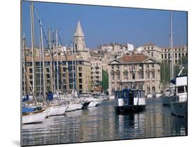 Ferry Crossing Vieux Port, Marseille, Bouches-Du-Rhone, Provence, France-Roy Rainford-Mounted Photographic Print