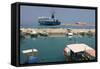 Ferry Departing from the Harbour of Poros, Kefalonia, Greece-Peter Thompson-Framed Stretched Canvas