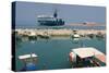 Ferry Departing from the Harbour of Poros, Kefalonia, Greece-Peter Thompson-Stretched Canvas