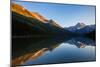 Ferry Docked At Lake Josephine In The Many Glacier Area Of Glacier National Park At Sunset-Ben Herndon-Mounted Photographic Print