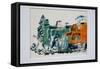 Ferry Dry Dock-Anthony Butera-Framed Stretched Canvas