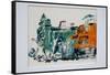 Ferry Dry Dock-Anthony Butera-Framed Stretched Canvas