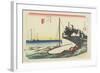 Ferry Gate of Shichiri, Kuwana, C. 1833-Utagawa Hiroshige-Framed Giclee Print