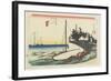 Ferry Gate of Shichiri, Kuwana, C. 1833-Utagawa Hiroshige-Framed Giclee Print