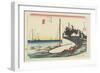 Ferry Gate of Shichiri, Kuwana, C. 1833-Utagawa Hiroshige-Framed Giclee Print