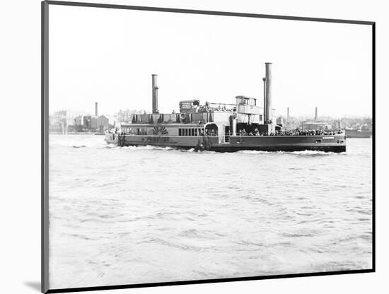 Ferry 'Gordon' on the Thames, London, C1905-null-Mounted Photographic Print