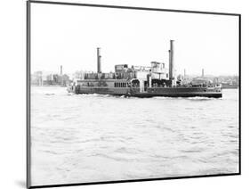 Ferry 'Gordon' on the Thames, London, C1905-null-Mounted Photographic Print