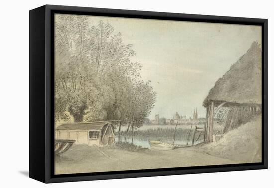 Ferry Hinksey, Near Oxford, 15 June 1789 (Watercolour over Graphite, on Paper)-John Baptist Malchair-Framed Stretched Canvas