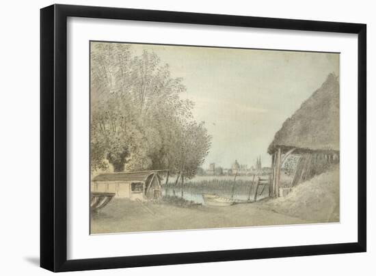 Ferry Hinksey, Near Oxford, 15 June 1789 (Watercolour over Graphite, on Paper)-John Baptist Malchair-Framed Giclee Print