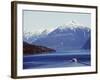 Ferry in Howe Sound, Scenery on the Sea to Sky Highway, Near Vancouver, British Columbia, Canada-Christian Kober-Framed Photographic Print