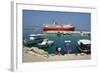 Ferry in the Harbour of Poros, Kefalonia, Greece-Peter Thompson-Framed Photographic Print