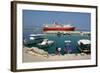 Ferry in the Harbour of Poros, Kefalonia, Greece-Peter Thompson-Framed Photographic Print