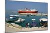 Ferry in the Harbour of Poros, Kefalonia, Greece-Peter Thompson-Mounted Photographic Print