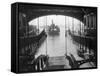 Ferry Landing in Manhattan-null-Framed Stretched Canvas