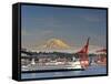 Ferry Leaving Seattle, Seattle, Washington, USA-Richard Duval-Framed Stretched Canvas