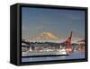 Ferry Leaving Seattle, Seattle, Washington, USA-Richard Duval-Framed Stretched Canvas