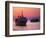 Ferry & Marine Traffic at Mykonos Harbor, Greece-Walter Bibikow-Framed Photographic Print