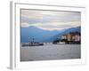 Ferry on Lake Como, Bellagio, Lake Como, Lombardy, Italian Lakes, Italy, Europe-Frank Fell-Framed Photographic Print