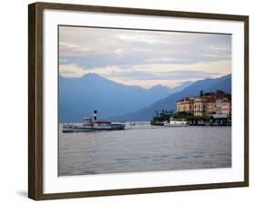 Ferry on Lake Como, Bellagio, Lake Como, Lombardy, Italian Lakes, Italy, Europe-Frank Fell-Framed Photographic Print